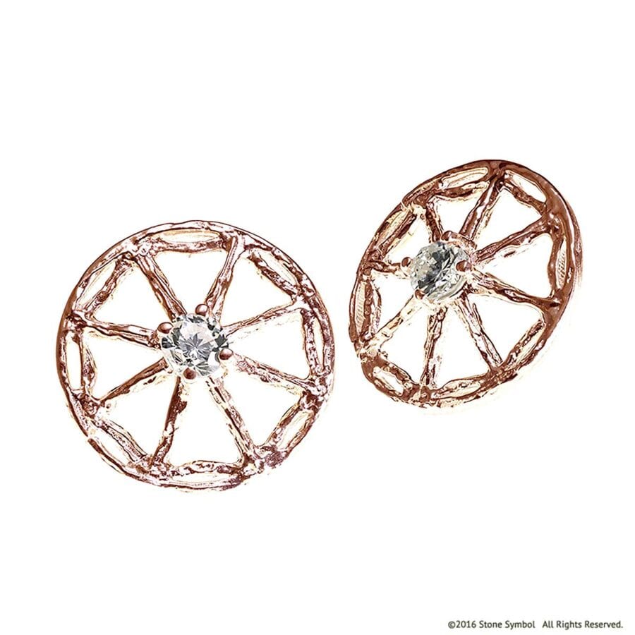 Essential Unearthed Earrings with Diamonds in Rose Gold