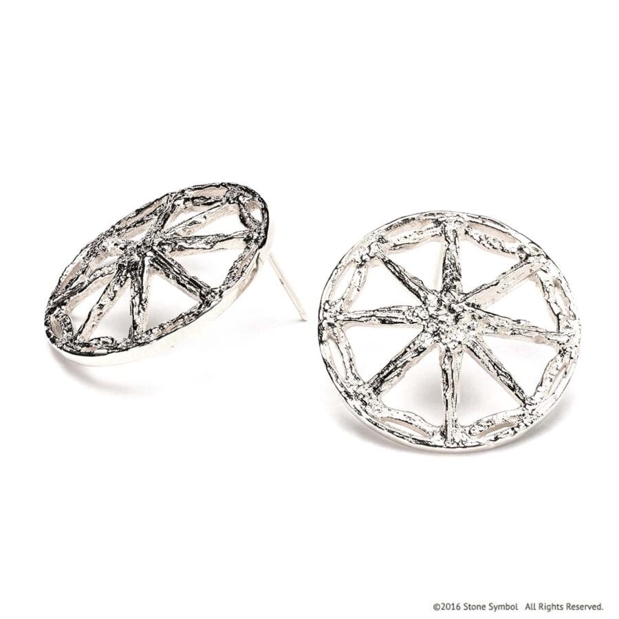 Sumptuous Unearthed Earrings Sterling Silver