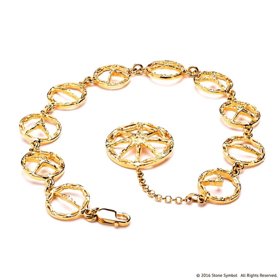 Suspended Unearthed Bracelet Yellow Gold