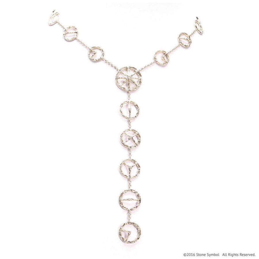 Trinity "S" Necklace White Gold