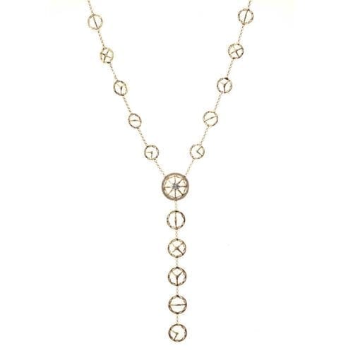 Trinity Necklace with Diamond in Yellow Gold